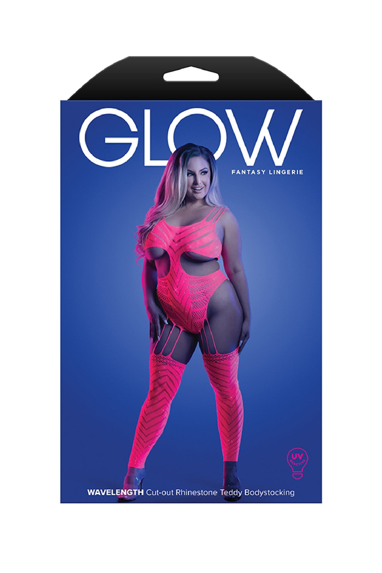 Neon Pink Temptation: Cutout Bodystocking of Desire