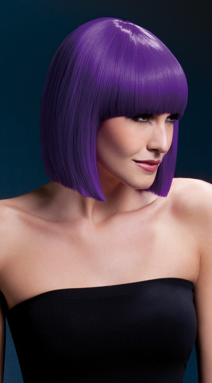 Seductive Siren: Enchanting Purple Wig Fantasy