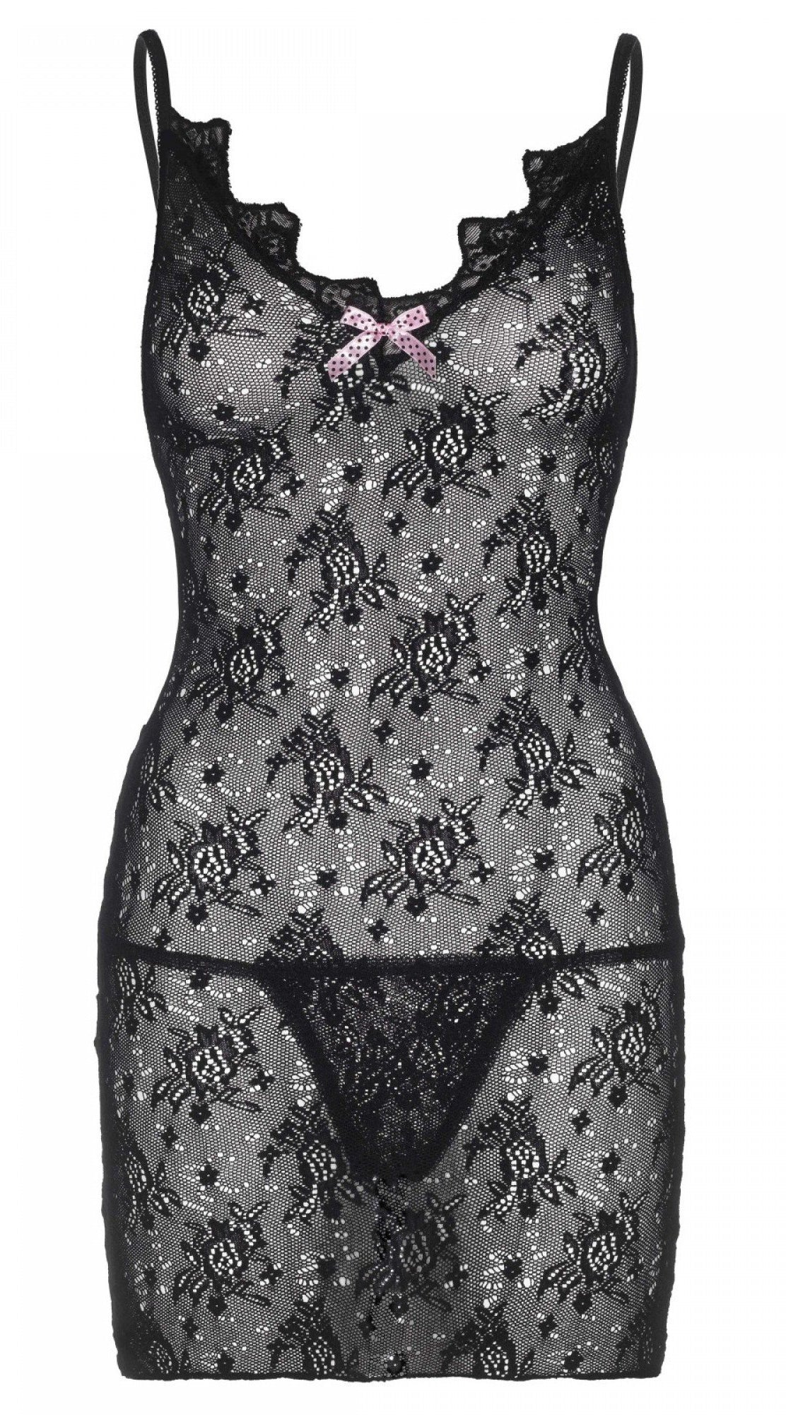 Whispers of Desire Lace Mini Dress