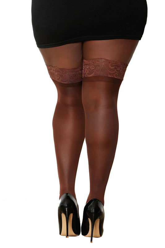 Lace-Embraced Thighs: Your Temptation Awaits