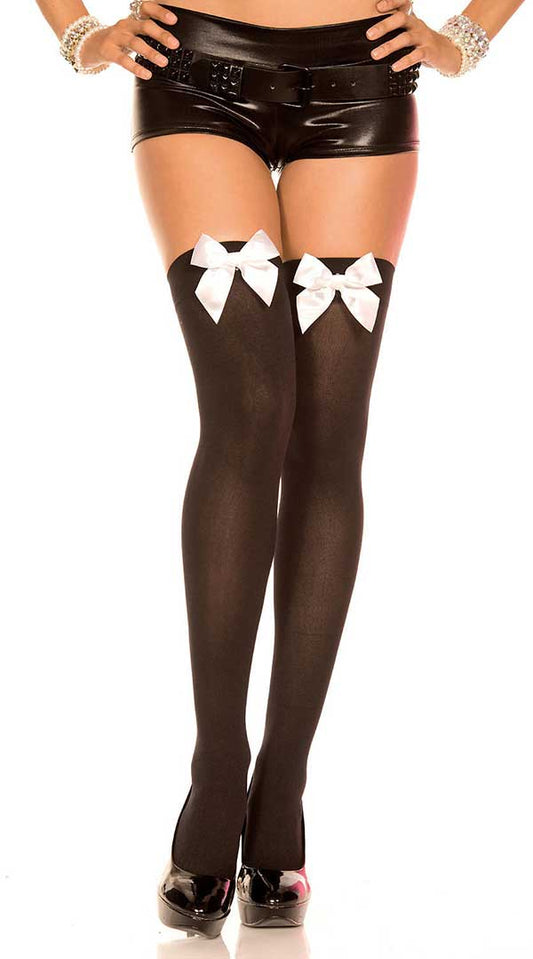 Seductive Satin Bow Thighs: Unleash Your Desire