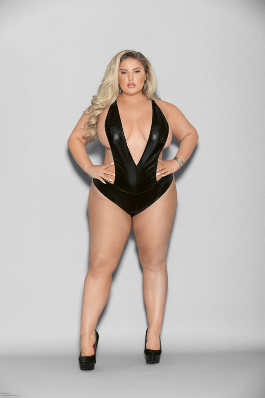 Unleash Your Desire: Black Chain Back Teddy