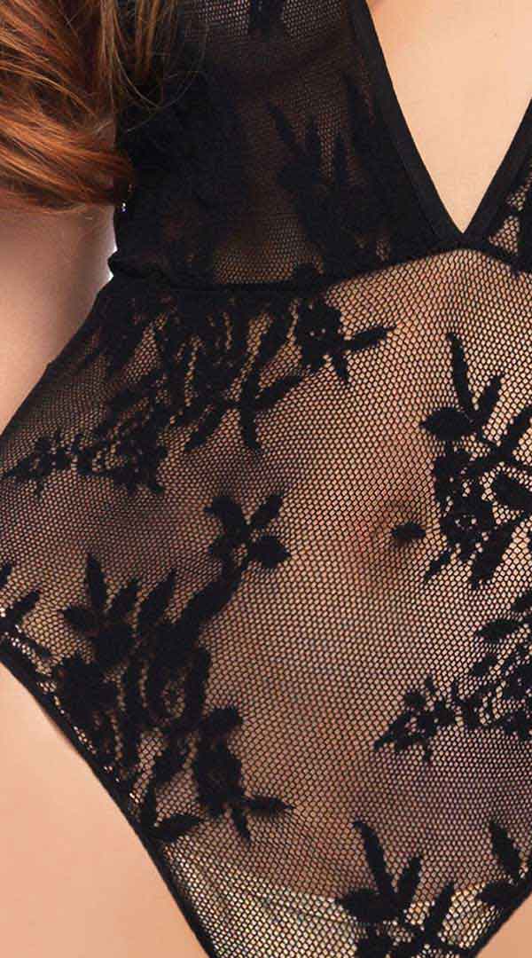 Enticing Floral Lace Teddy That Tempts Desire
