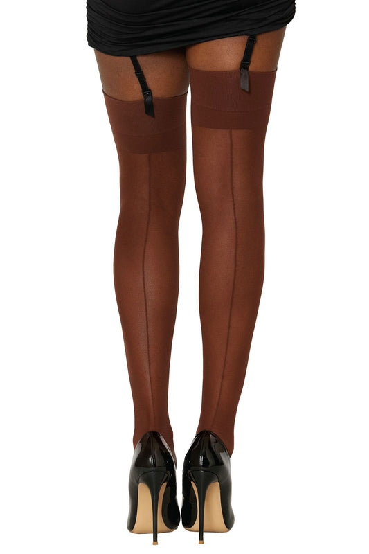 Seductive Sheer Dreams: Back-Seam Thigh Highs