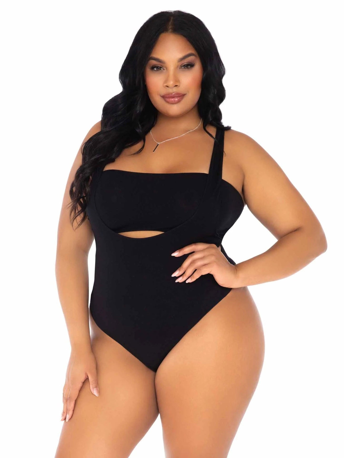 Curvy Temptation: Bandeau & Suspender Seduction