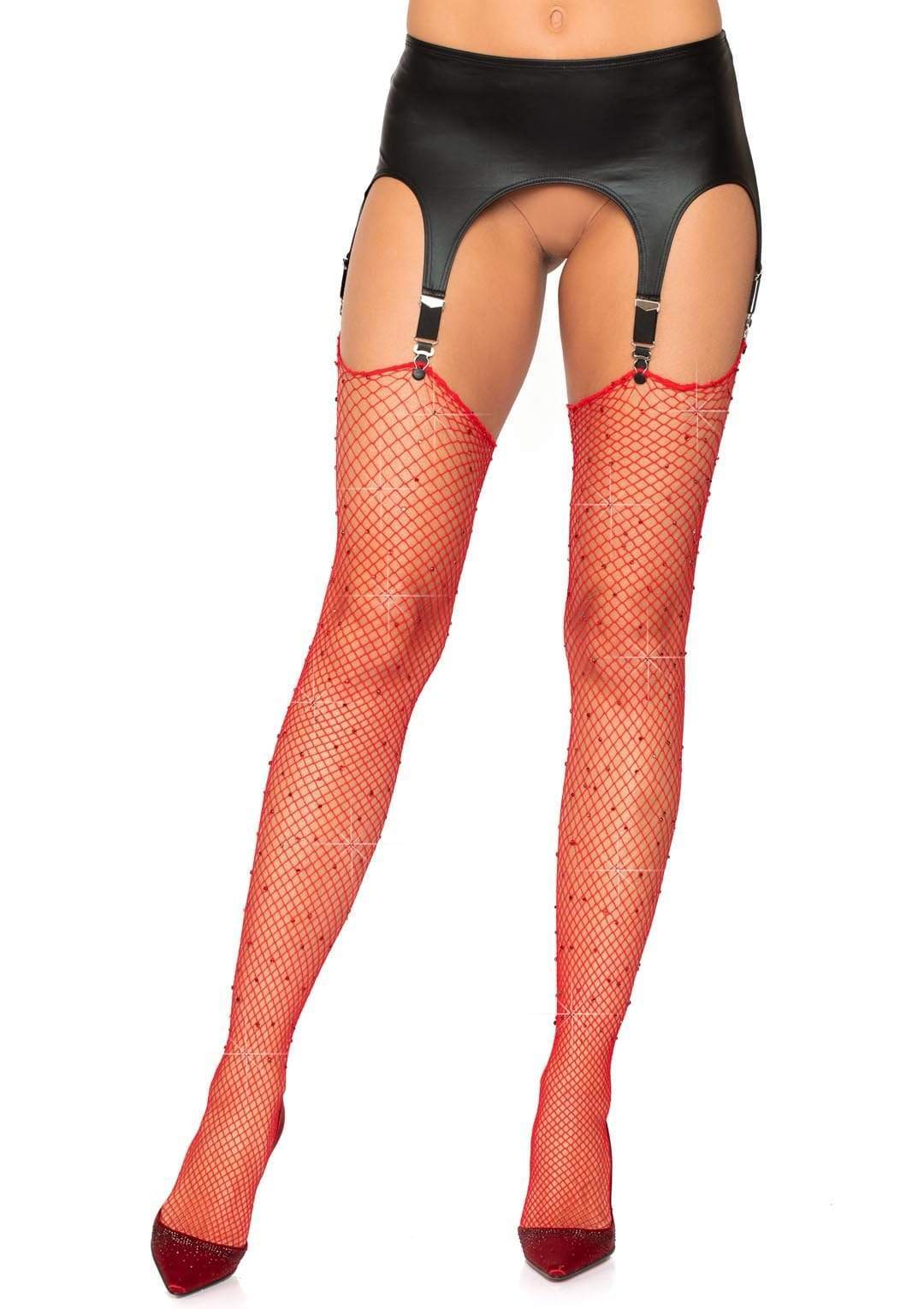 Red Rhinestone Temptation: Ignite Your Night
