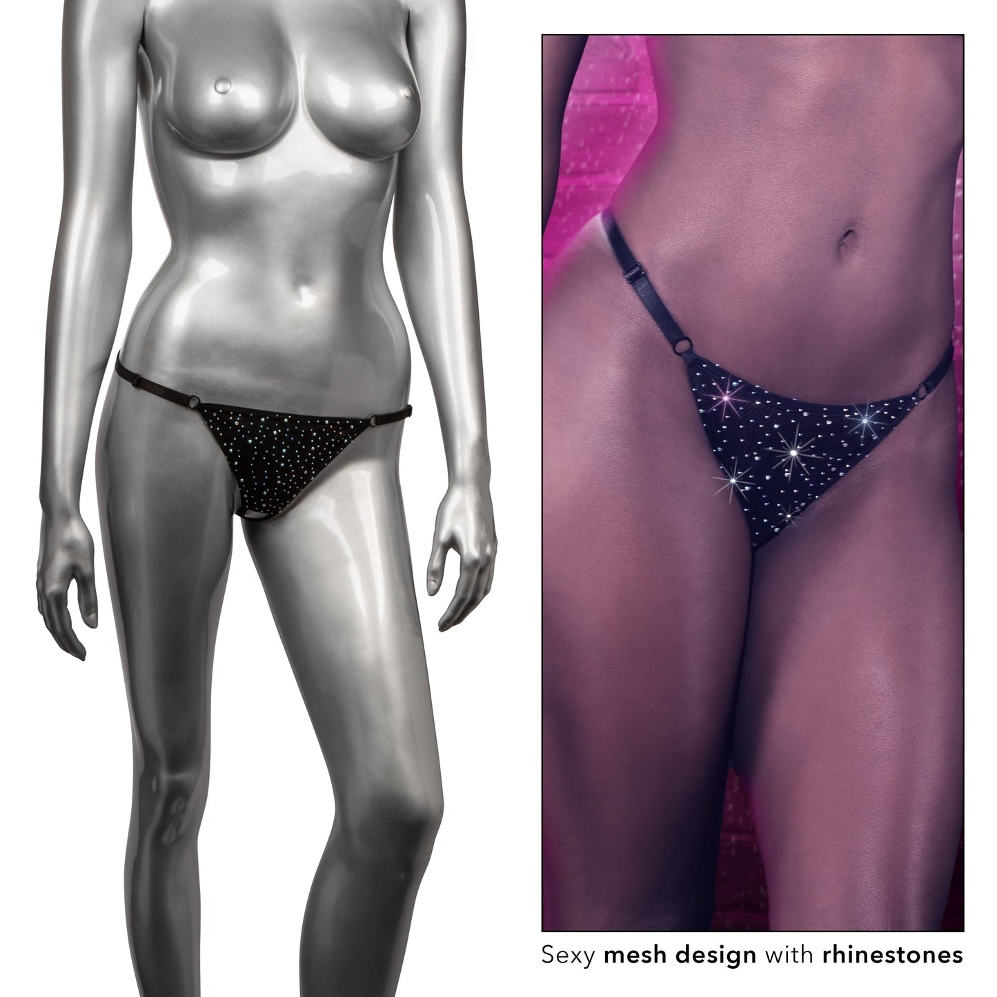 Ignite Your Desires: Black Crotchless Temptation