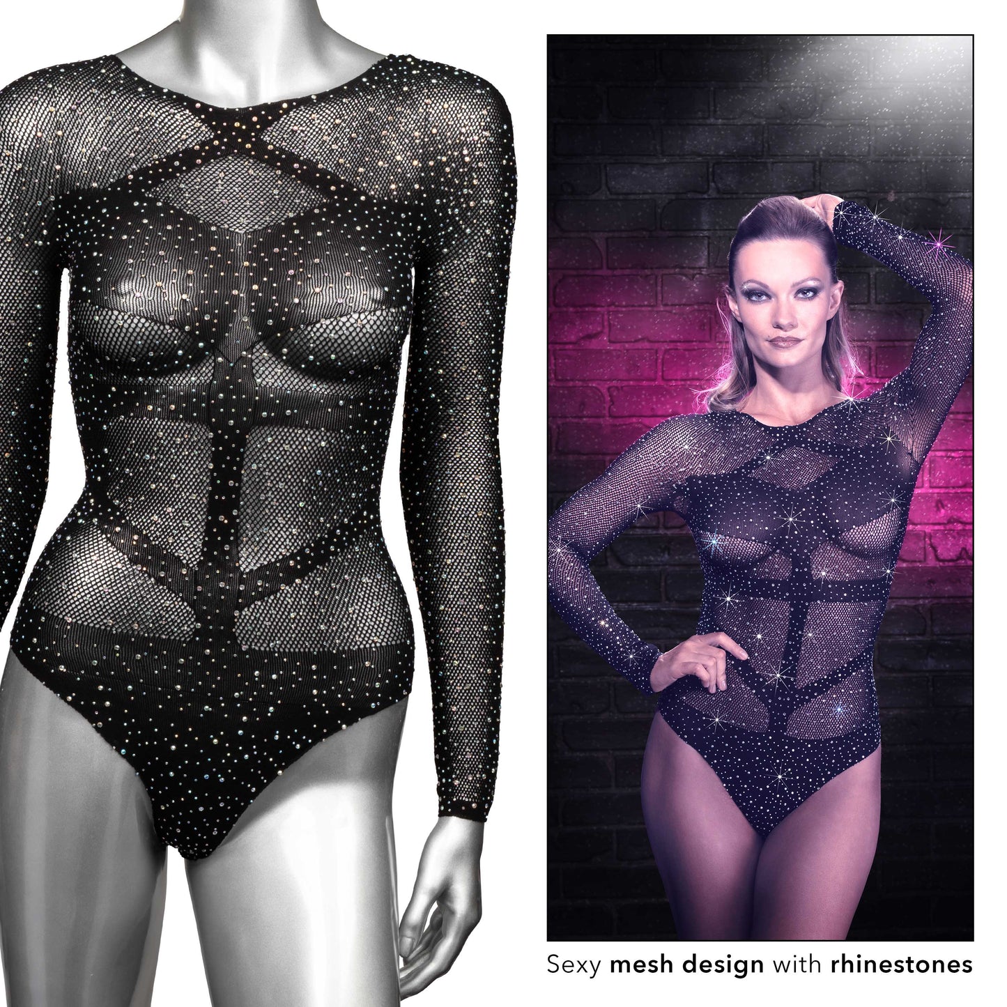 Melt Into Me: Radiant Black Temptation Bodysuit
