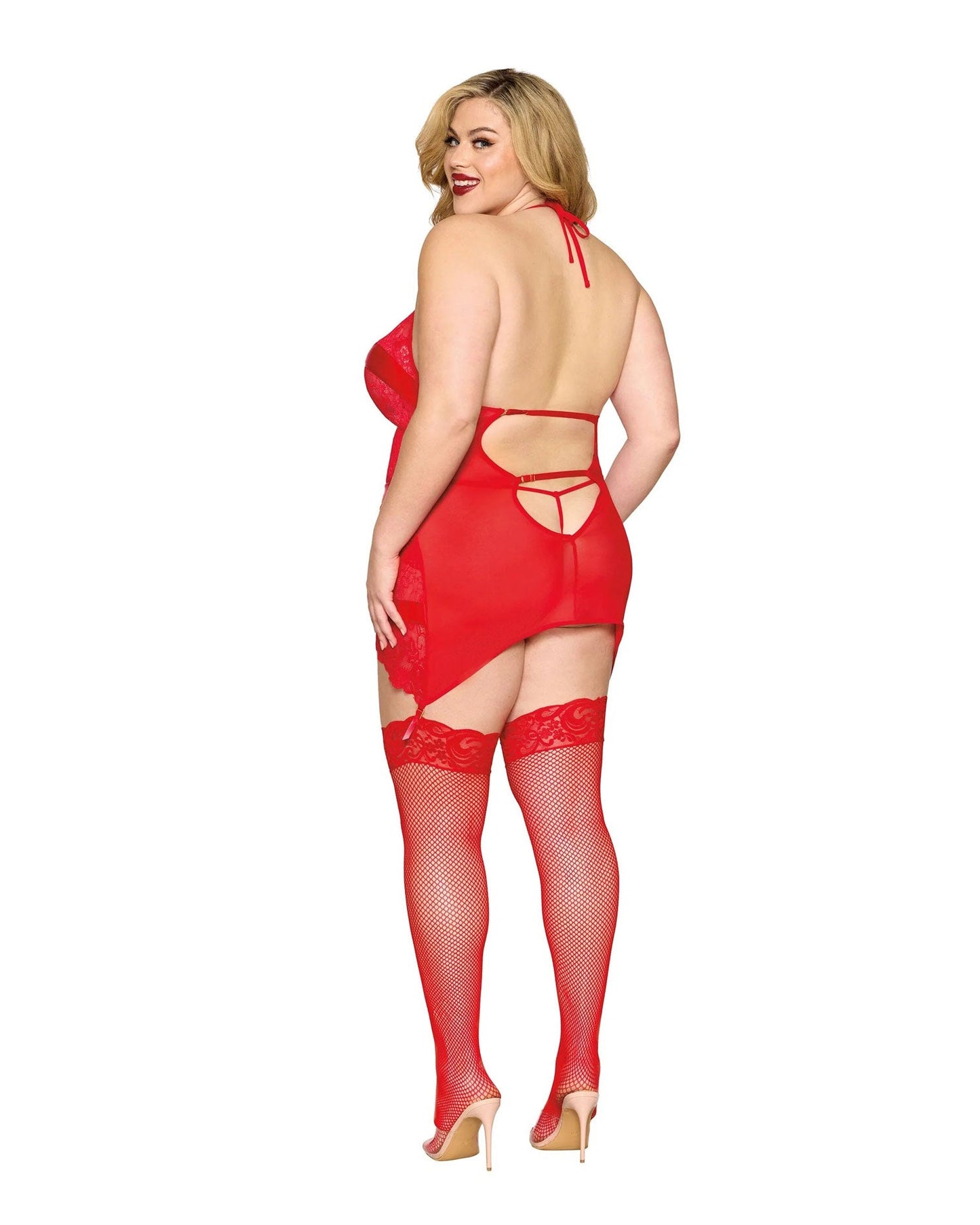 Red Temptation: Garter Slip & G-String Fantasy