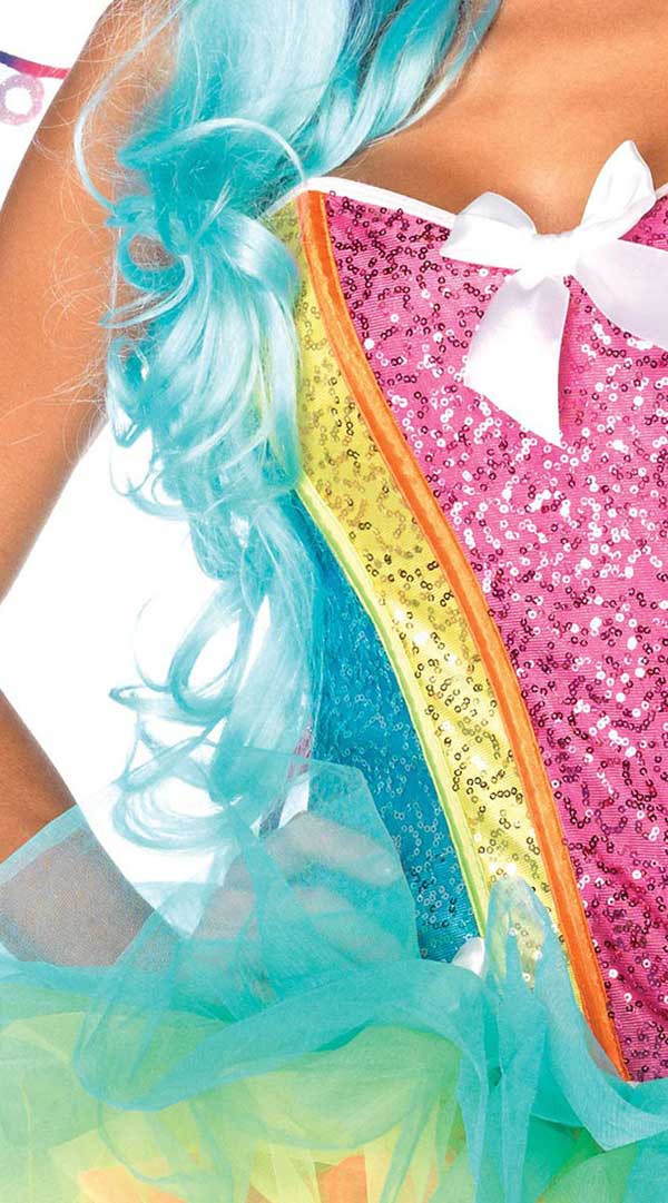 Dazzling Desire Corset: Ignite Your Colorful Fantasy