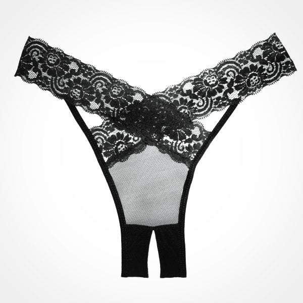 Whispers of Lace: Crotchless Temptation Unveiled