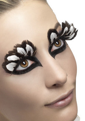Whispers of Desire: Brown & White Feathered Allure