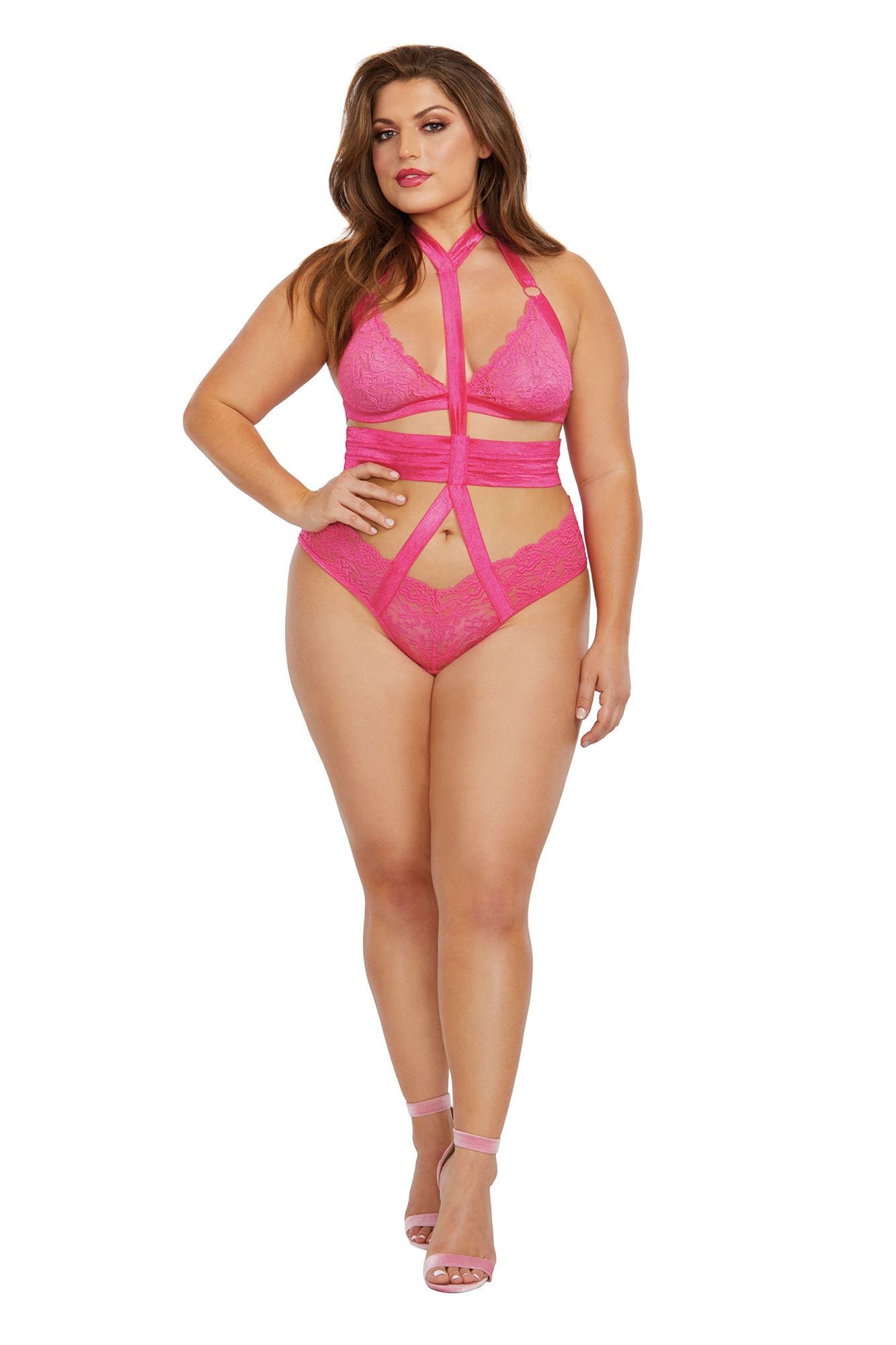 Unleash Your Inner Temptress: Curvy Bralette & Harness Set