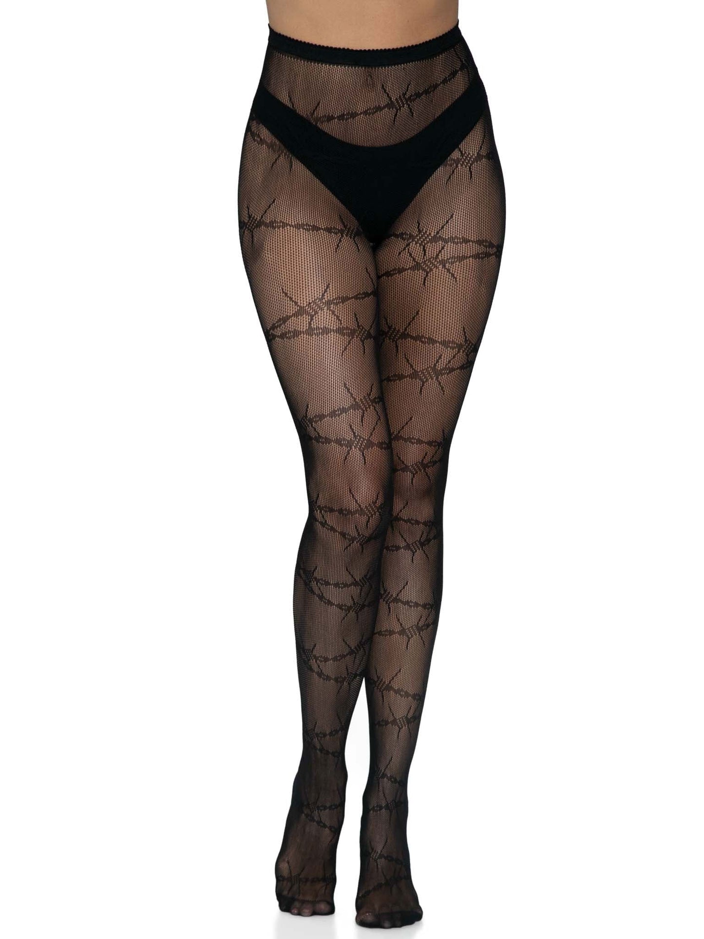Entangled in Desire: Barbed Wire Temptation Tights