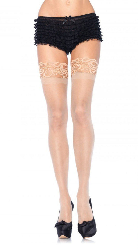 Nude Temptation: Thigh Highs That Hold You Close