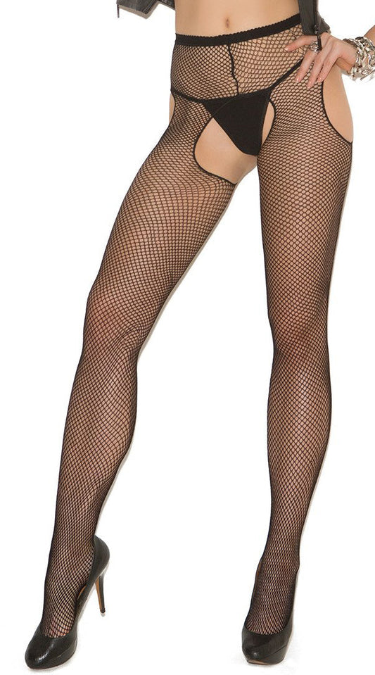 Enticing Black Fishnet Temptation for Every Curve