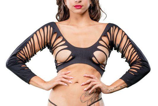 Unleash Your Darkest Desires: Crotchless Temptation Set