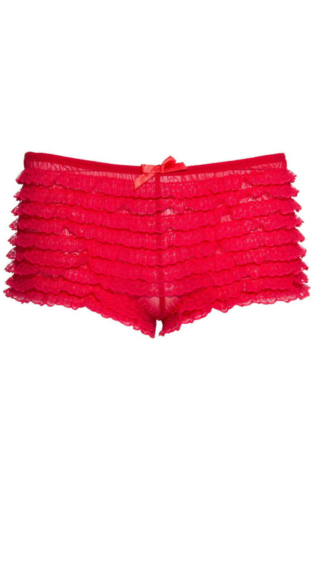 Whispers of Lace: Ruffle Temptation Shorts