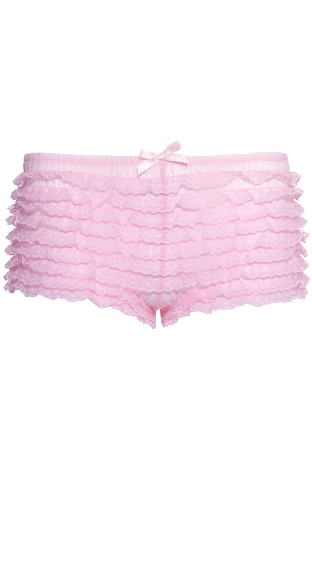 Whispers of Lace: Ruffle Temptation Shorts