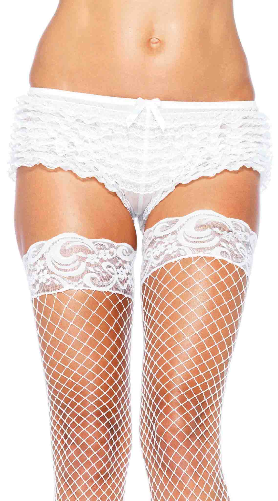 Whispers of Lace: Ruffle Temptation Shorts