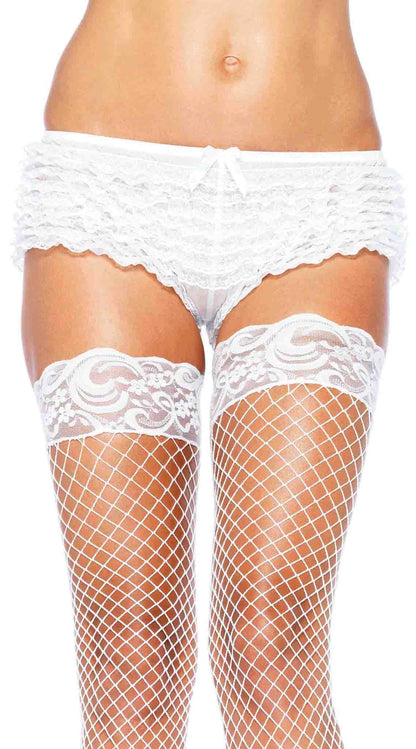 Whispers of Lace: Ruffle Temptation Shorts