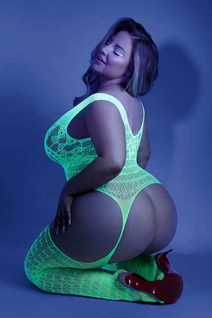 Mosaic Temptation: Unleash Your Curves in Fishnet
