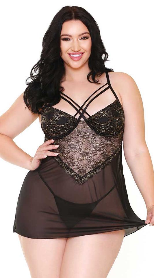 Midnight Temptation: Sheer Black Lace Enchantment