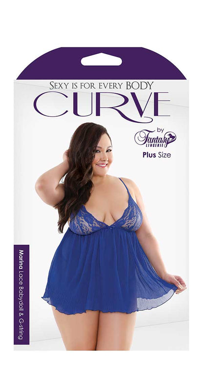 Whispers of Desire: Curve Marina Lace Temptation