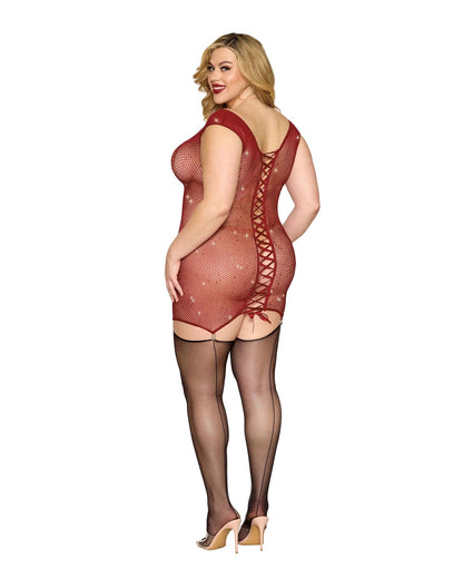 Red Temptation Garter Slip: Unleash Your Desire