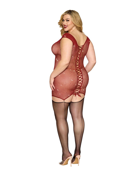 Red Temptation Garter Slip: Unleash Your Desire
