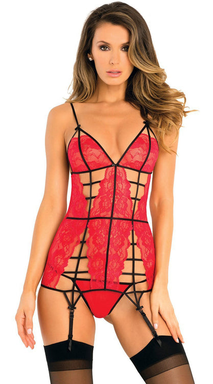 Caged Desire: Black Lace Temptation Set