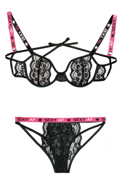 Unleash Your Inner Temptress: Lace Cutout Set