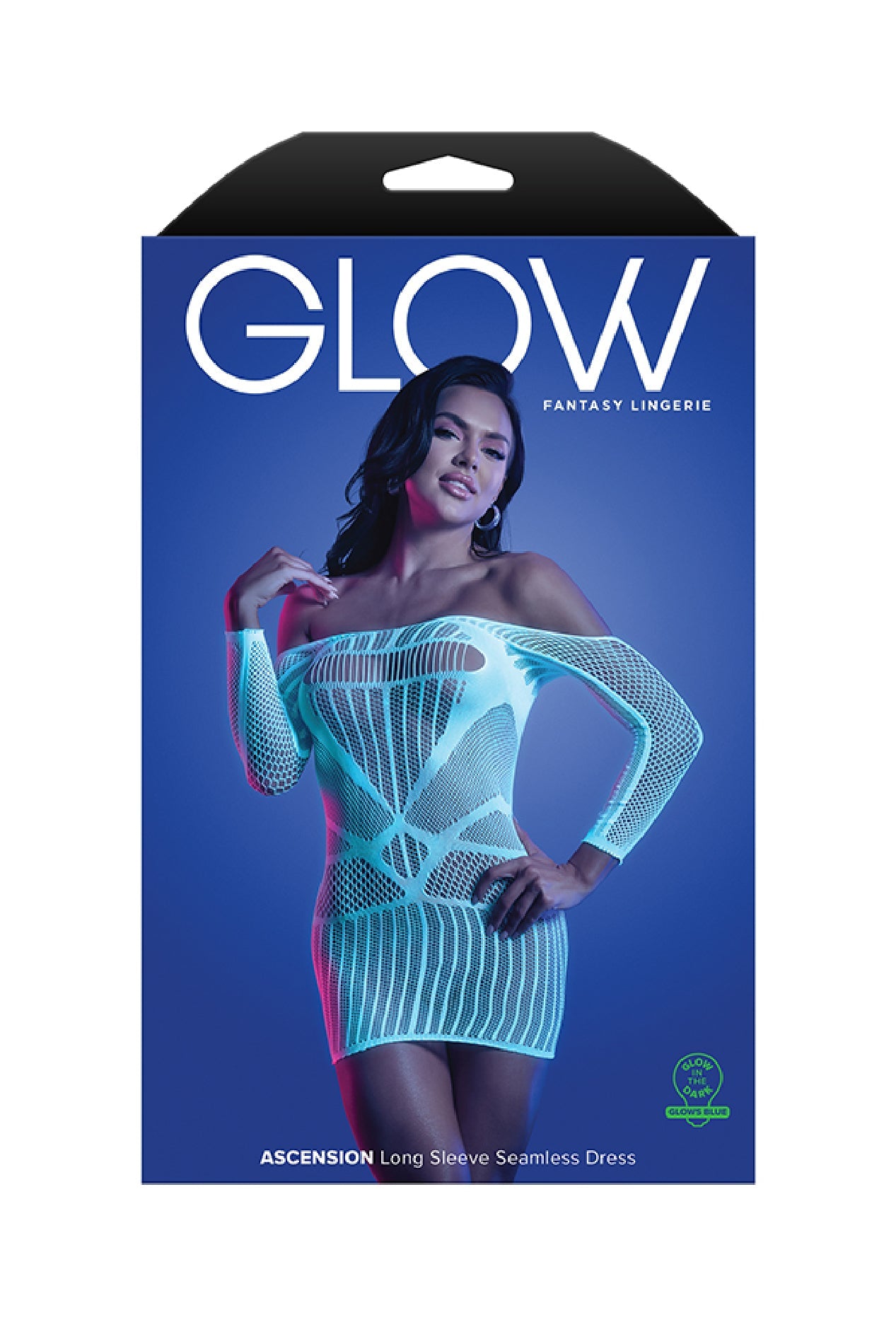 Moonlit Temptation: Glow in White & Blue