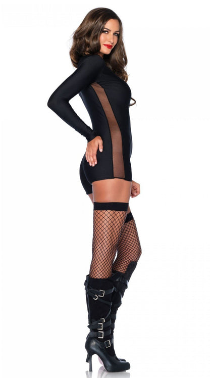 Unzip Your Desires: Sheer Temptation Romper