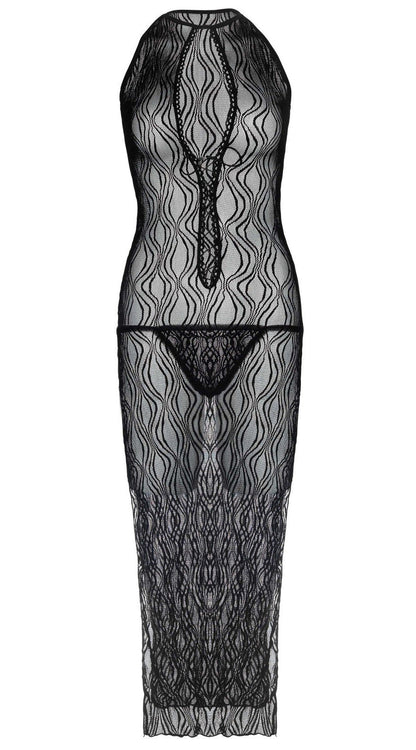 Whispers of Lace: Enchanting Gown and G-String