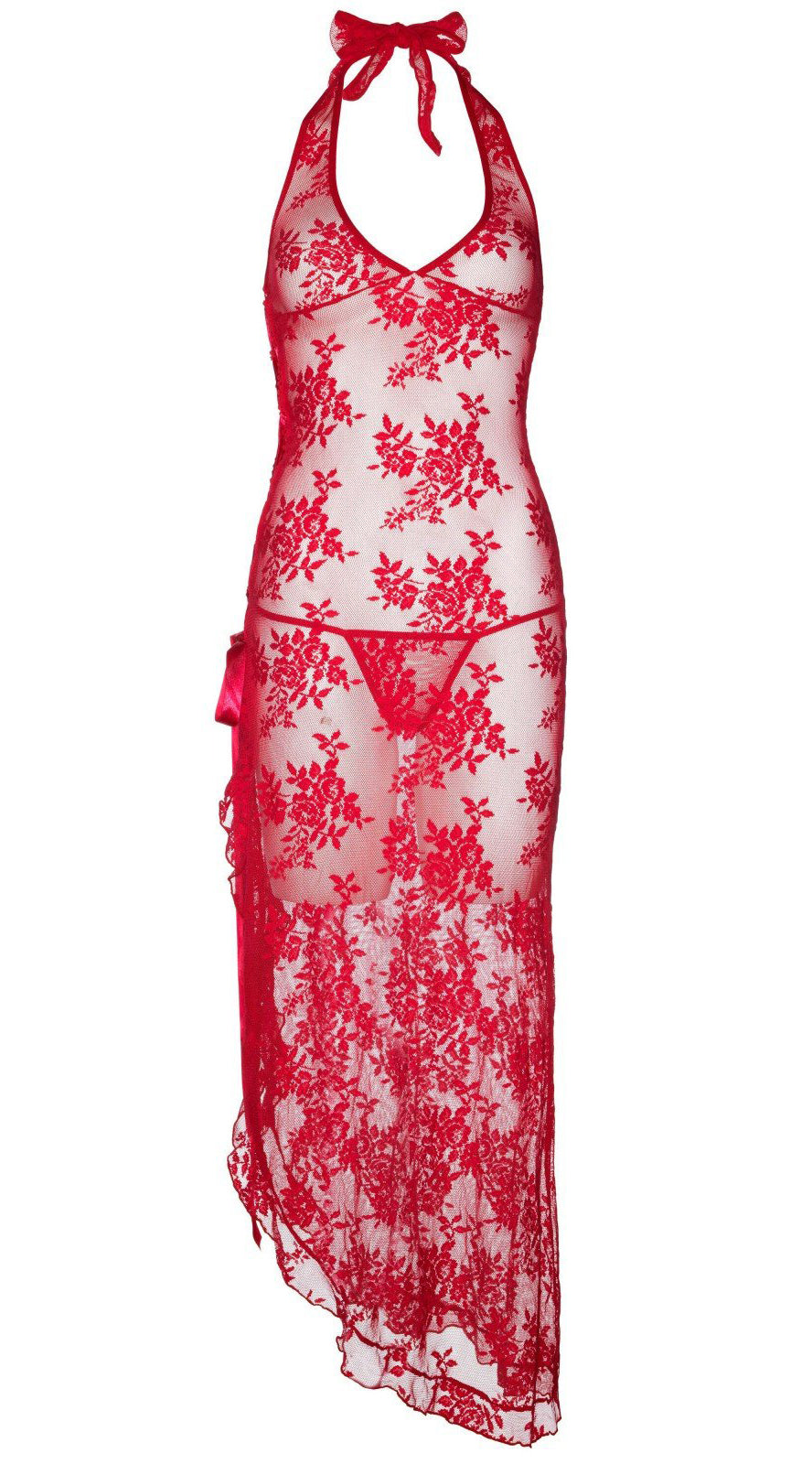 Whispers of Desire Rose Lace Gown and G-String