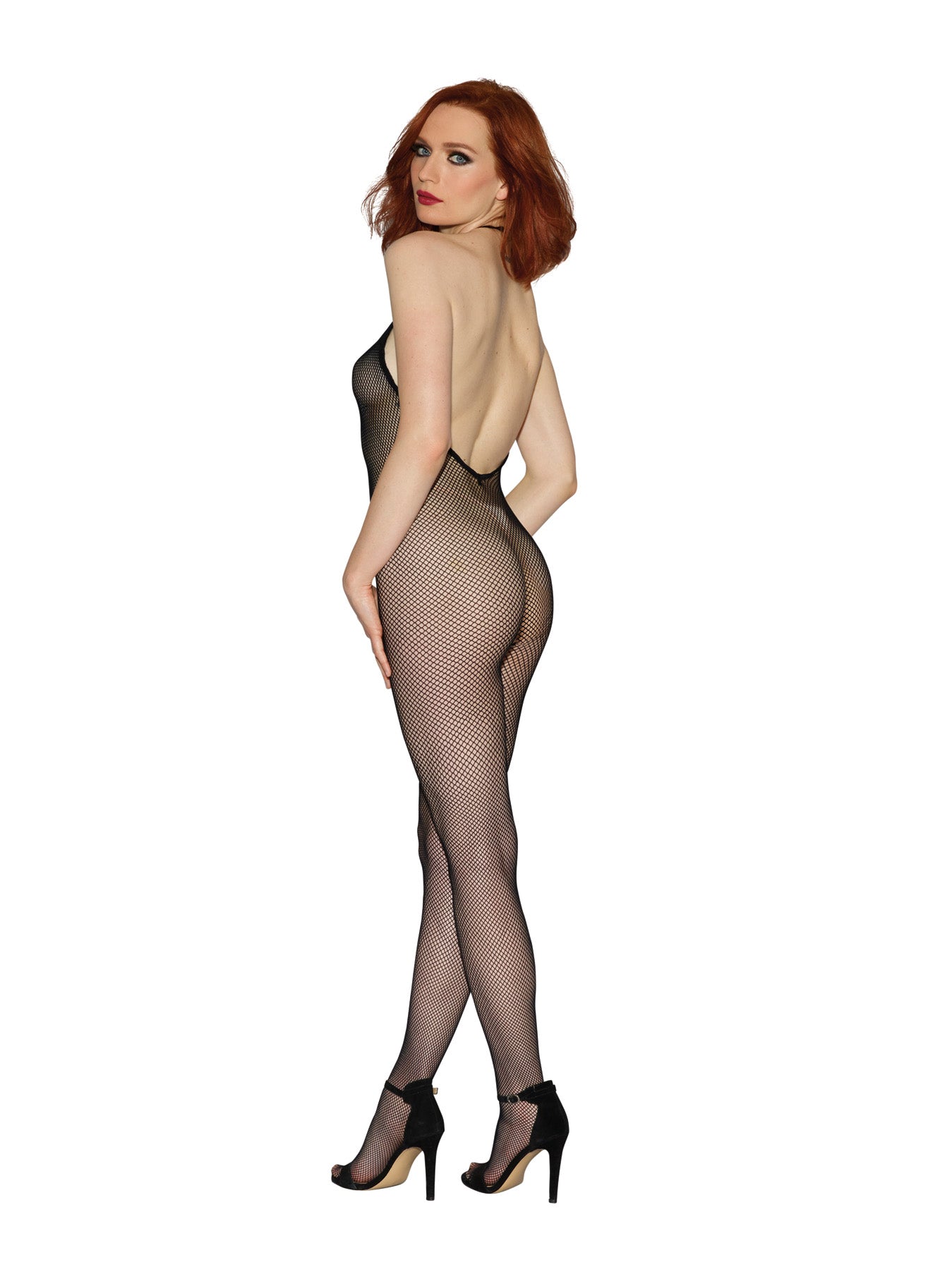 Enticing Embrace: Seamless Fishnet Temptation