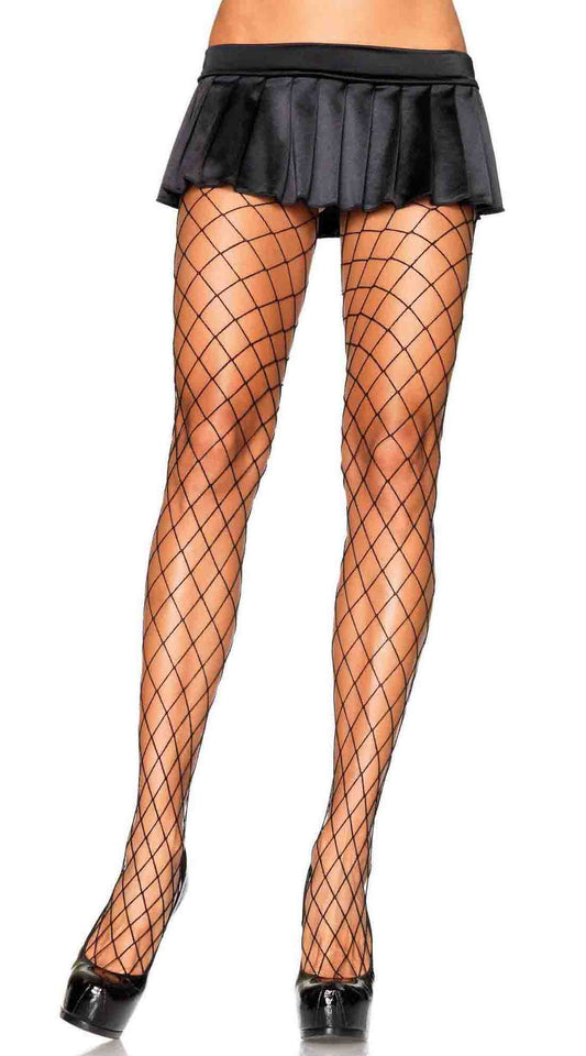 Enticing Black Diamond Net Temptation Tights