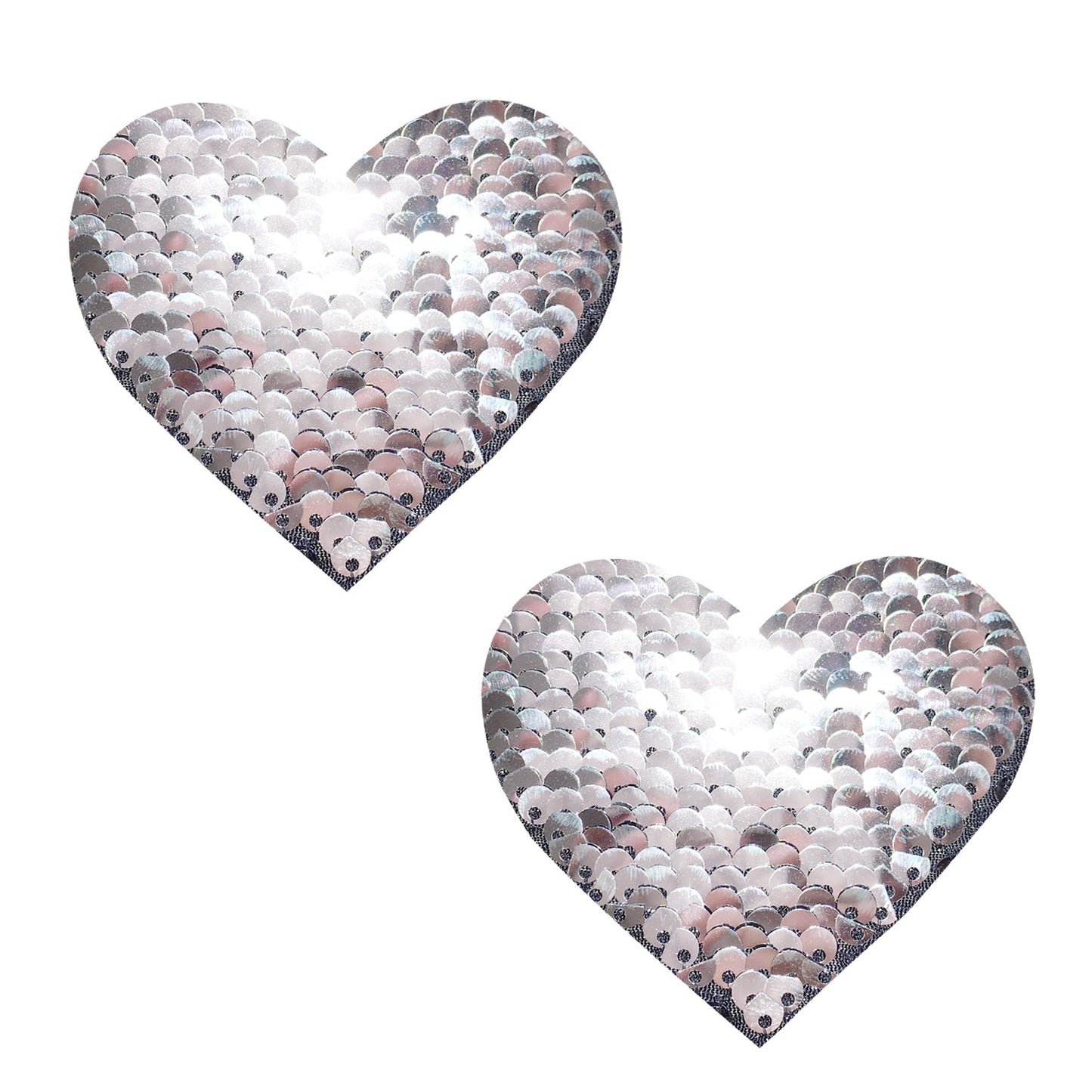 Enchanting Sequin Temptation: Black to Silver Pasties