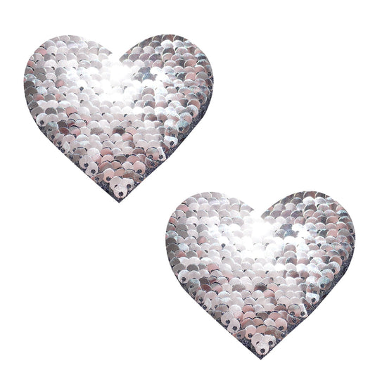 Enchanting Sequin Temptation: Black to Silver Pasties