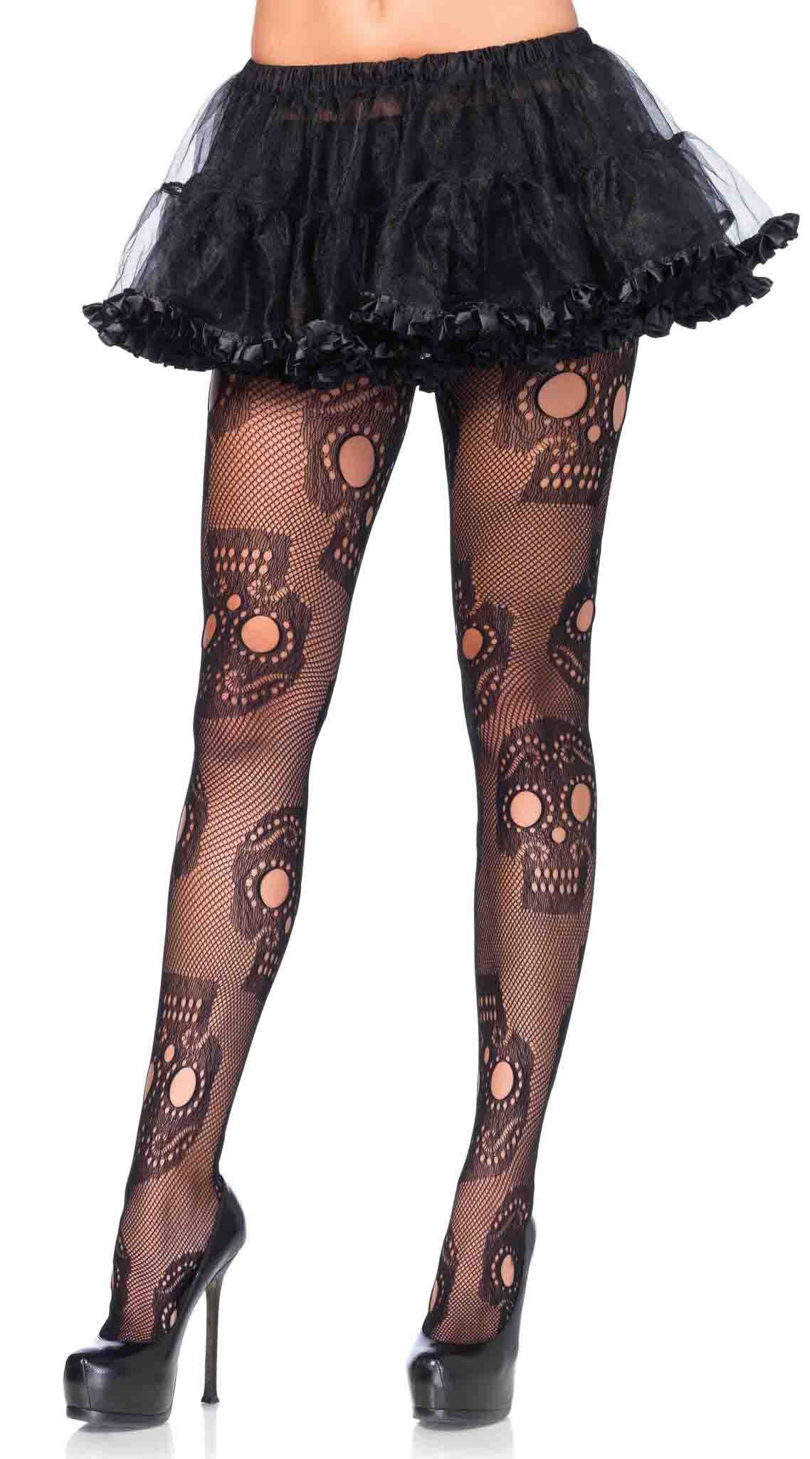 Whispers of Desire: Sugar Skull Seduction Netting