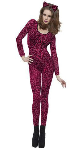 Wild Desire: Pink Leopard Bodysuit Unleashed