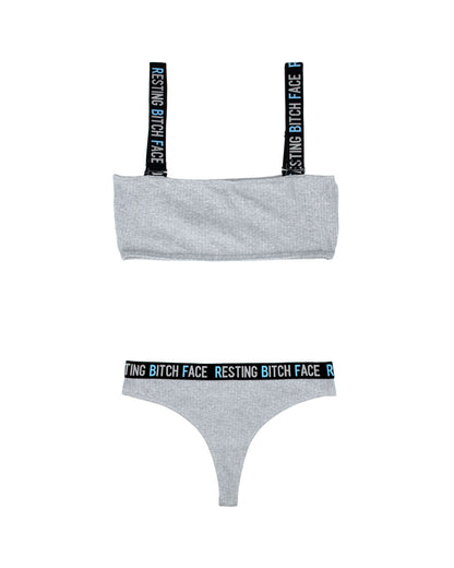 Unleash Your Inner Vixen Crop Top and Thong Set