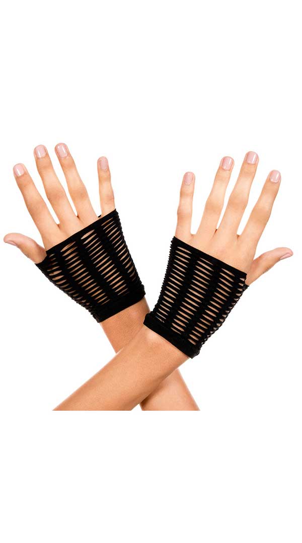 Enticing Touch: Oval Net Gloves for Temptation
