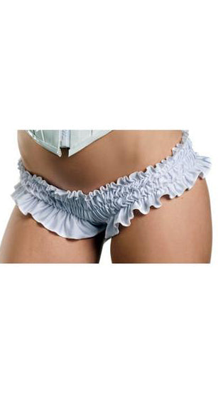 Whispers of Satin: Ruffled Temptation Shorts
