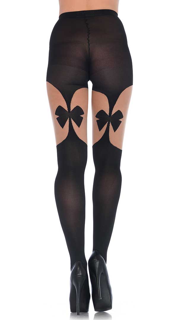 Bows of Desire: Enchanting Garterbelt Tights