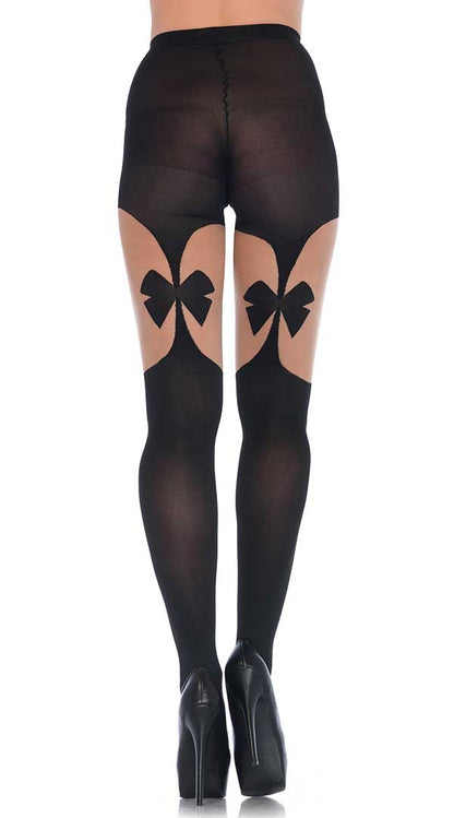 Bows of Desire: Enchanting Garterbelt Tights