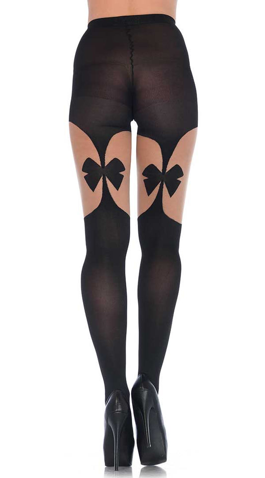 Bows of Desire: Enchanting Garterbelt Tights