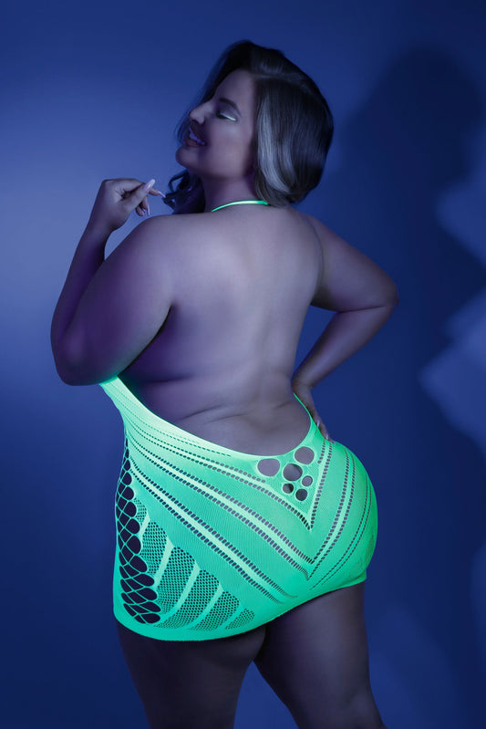 Unleash Your Temptation in Fishnet Desire Dress