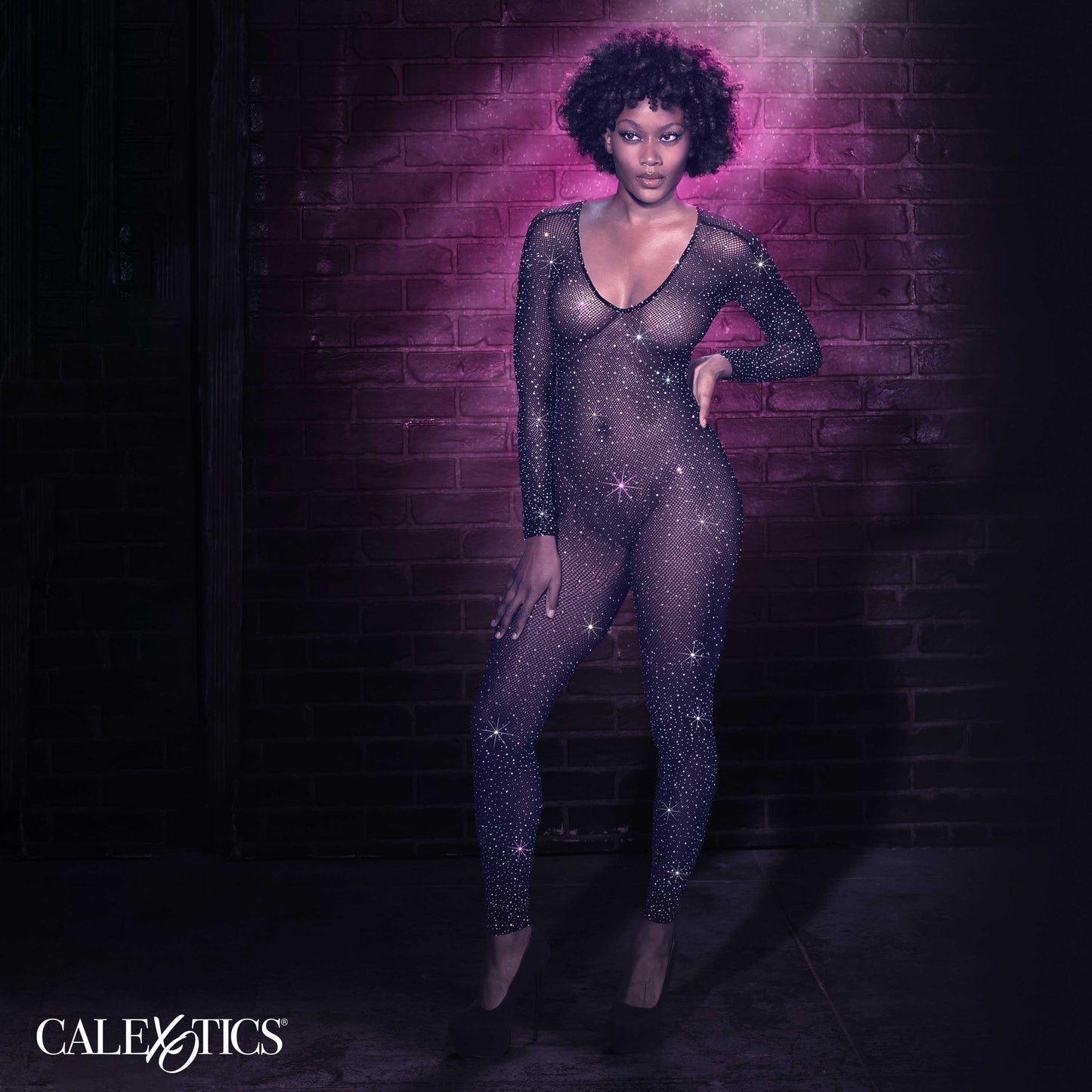 Melt Into Desire: Crotchless Black Temptation Suit